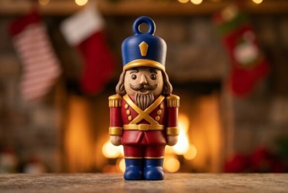 3D Printable Christmas Nutcracker Model