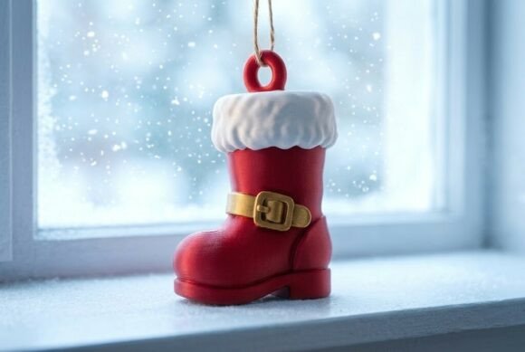3D Printable Christmas Sleigh Planter STL - Festive Succulent & Herb Pot - Image 10