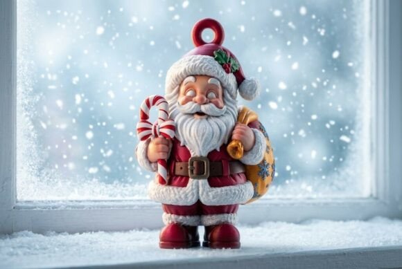 3D Printable Christmas Santa Model