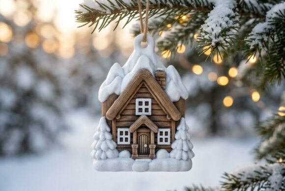 3D Printable Winter Cabin Model