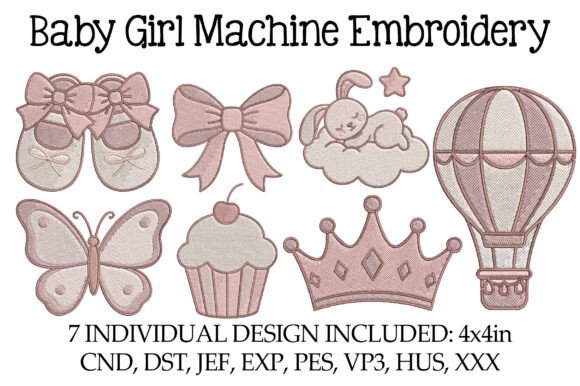 Baby Girl Machine Embroidery