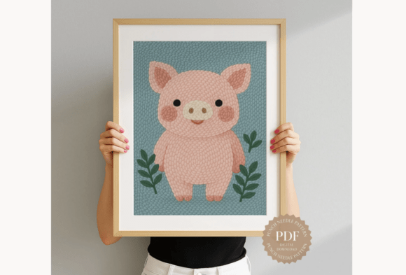 Baby Pig Punch Needle Pattern