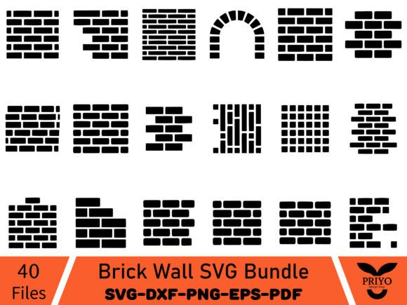 Brick Wall SVG Bundle