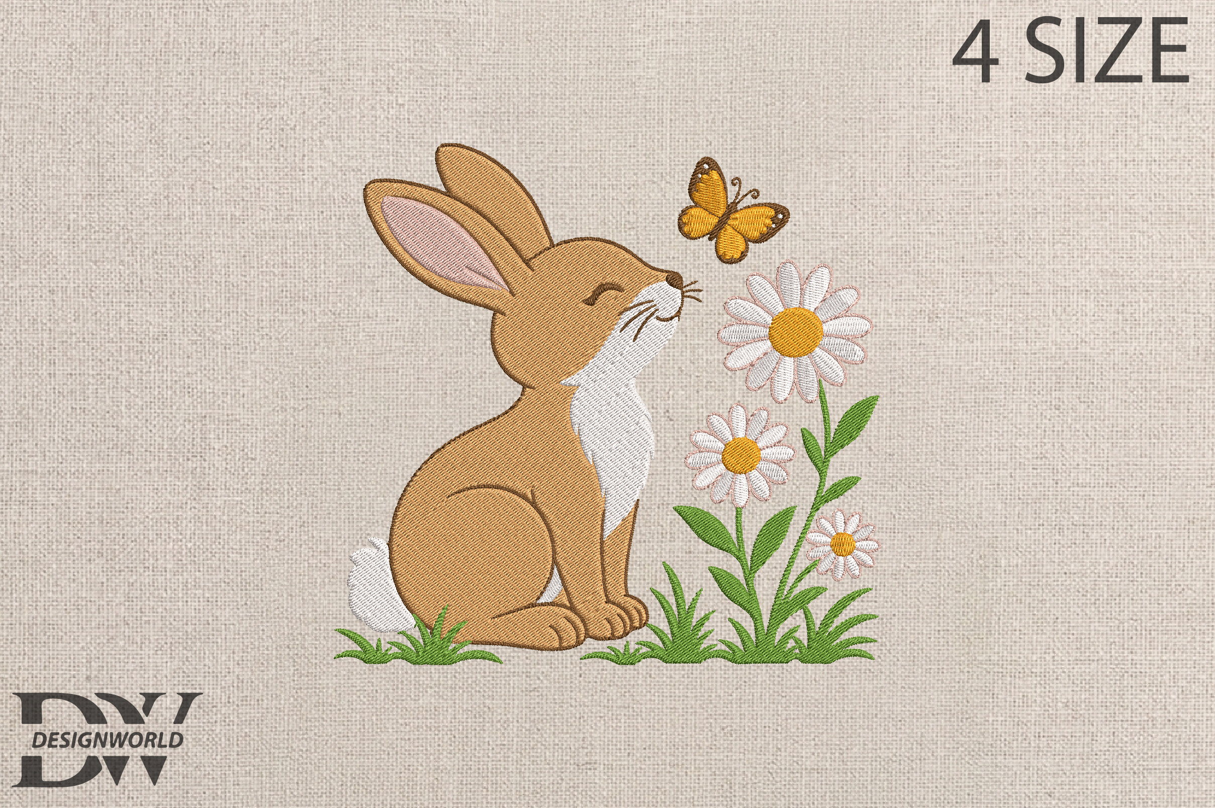 Bunny Embroidery Design