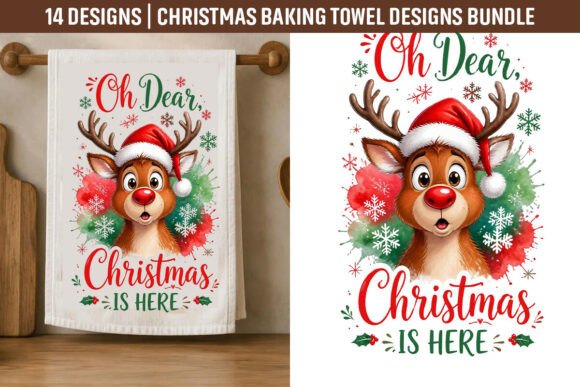 Christmas Baking Towel Designs Bundle