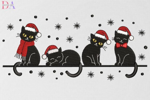 Christmas Black Cat