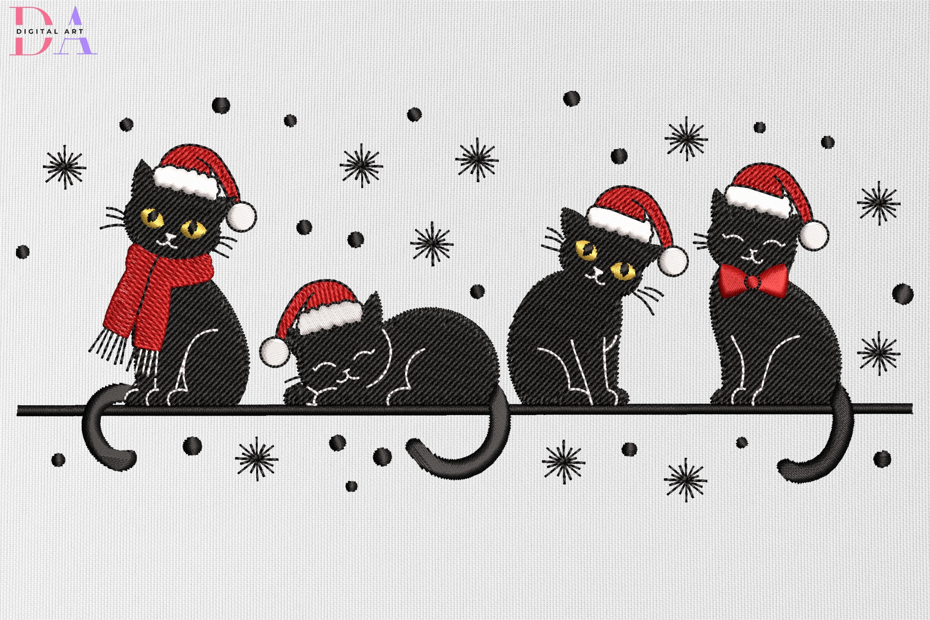 Christmas Black Cat