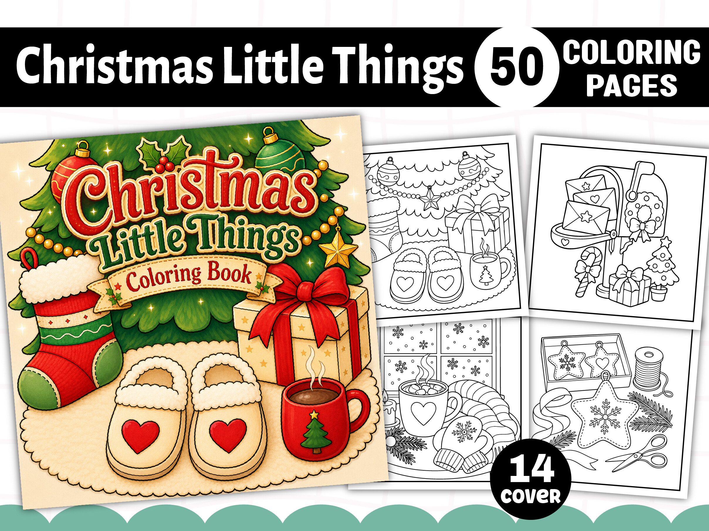 Christmas Little Things Coloring Book