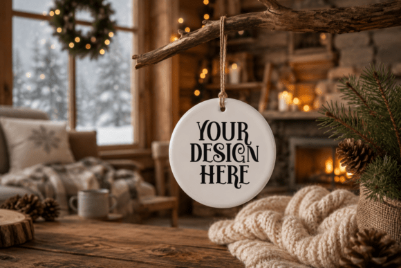 Christmas Ornament Mockup