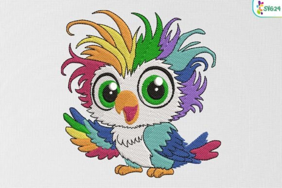 Cute Rainbow Owl
