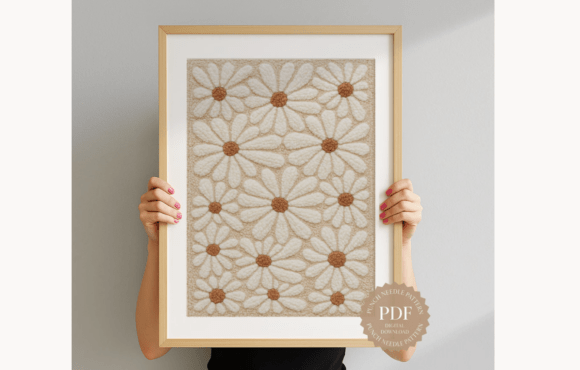 Daisy Field Punch Needle Pattern