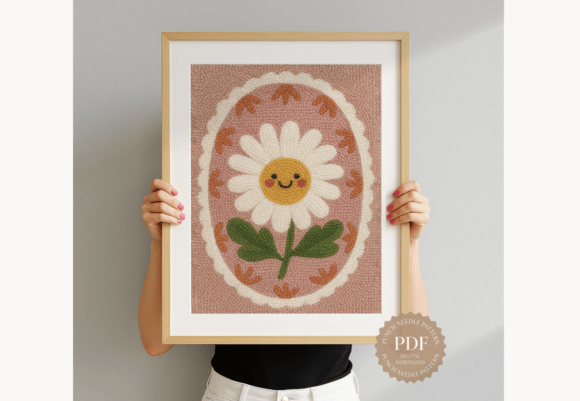 Daisy Medallion Punch Needle Pattern
