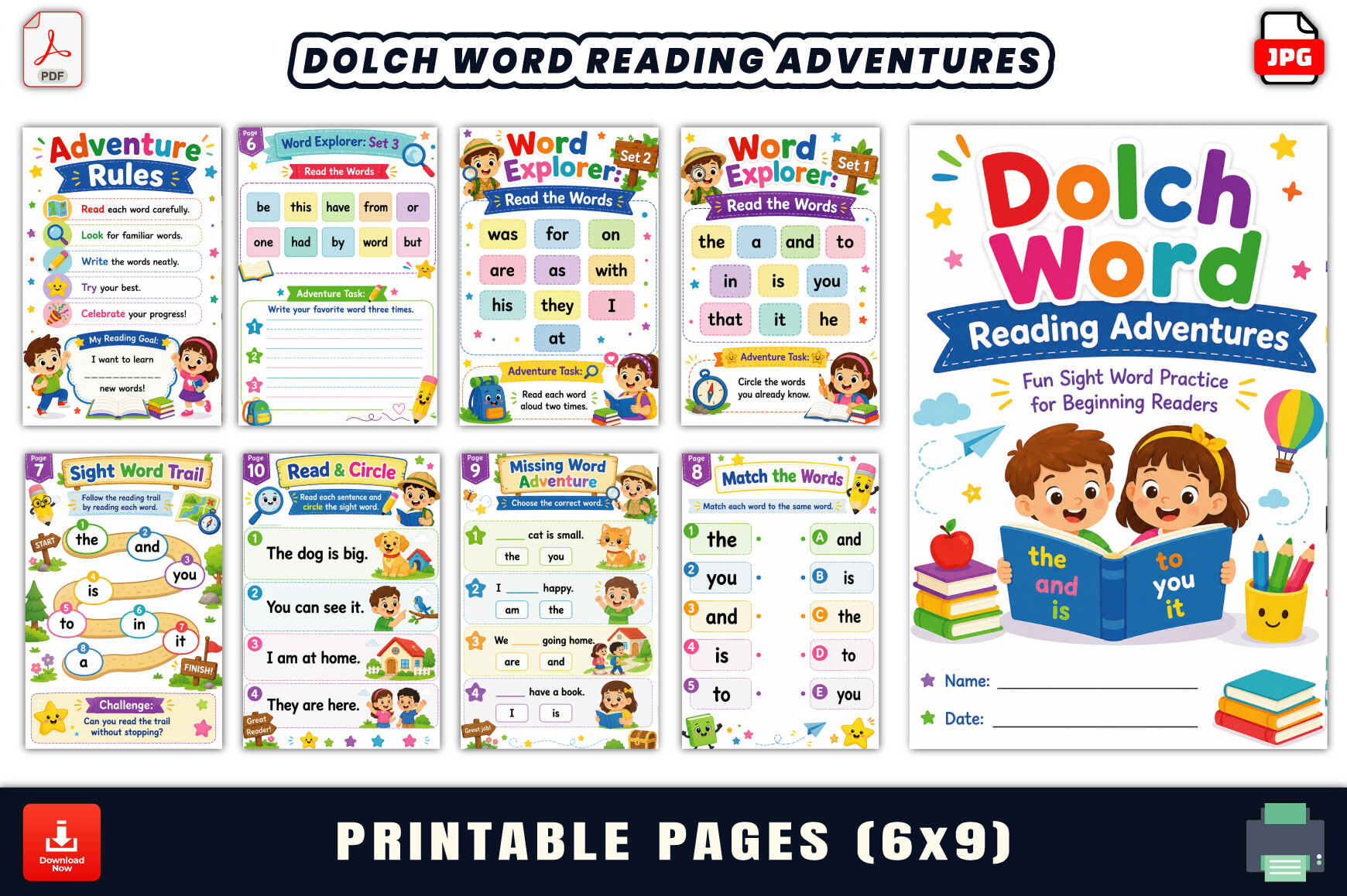 Dolch Word Reading Adventures