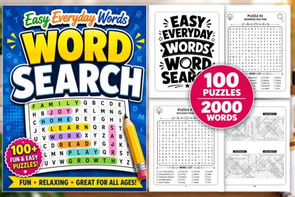 Easy Everyday Words Word Search