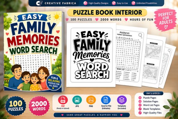 Easy Family Memories Word Search