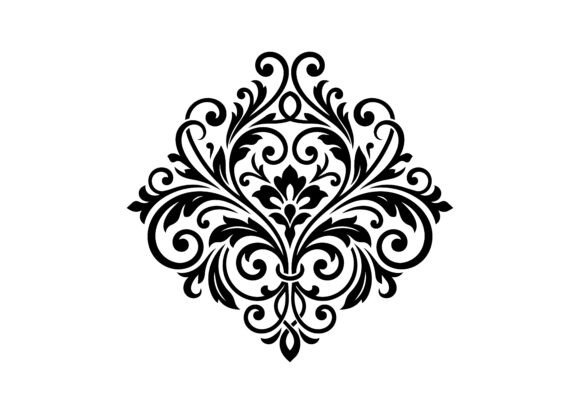 Exquisite Ornate Element SVG Cut