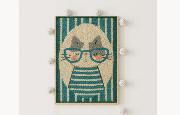 Grumpy Cat Punch Needle Pattern