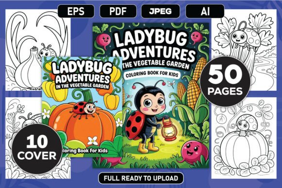 Ladybug Adventures Garden Coloring Book