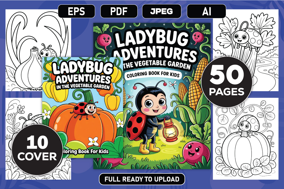 Ladybug Adventures Garden Coloring Book