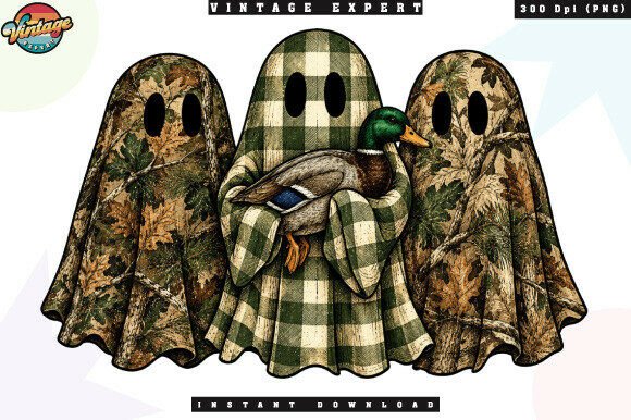 Mallard Duck Camouflage Ghost PNG