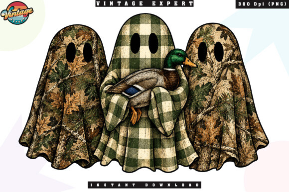 Mallard Duck Camouflage Ghost PNG