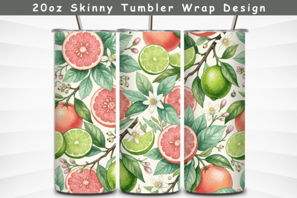 Mixed Fruits Summer 20oz Tumbler,Tumbler