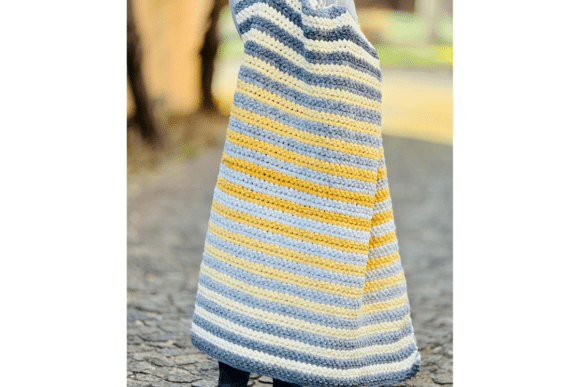 Perfect Phasing Striped Crochet Blanket