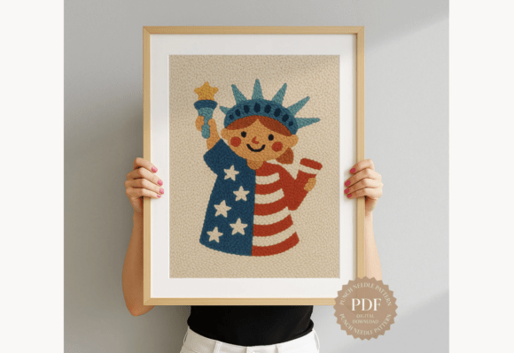 Statue of Liberty Punch Needle Pattern