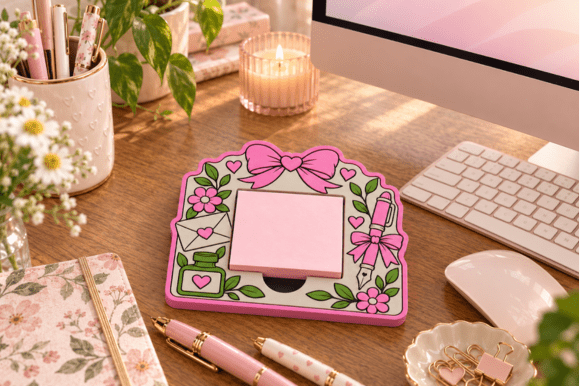 Pen Pal Garden Sticky Note Holder STL & 3MF Files for 3D Printing - Image 2