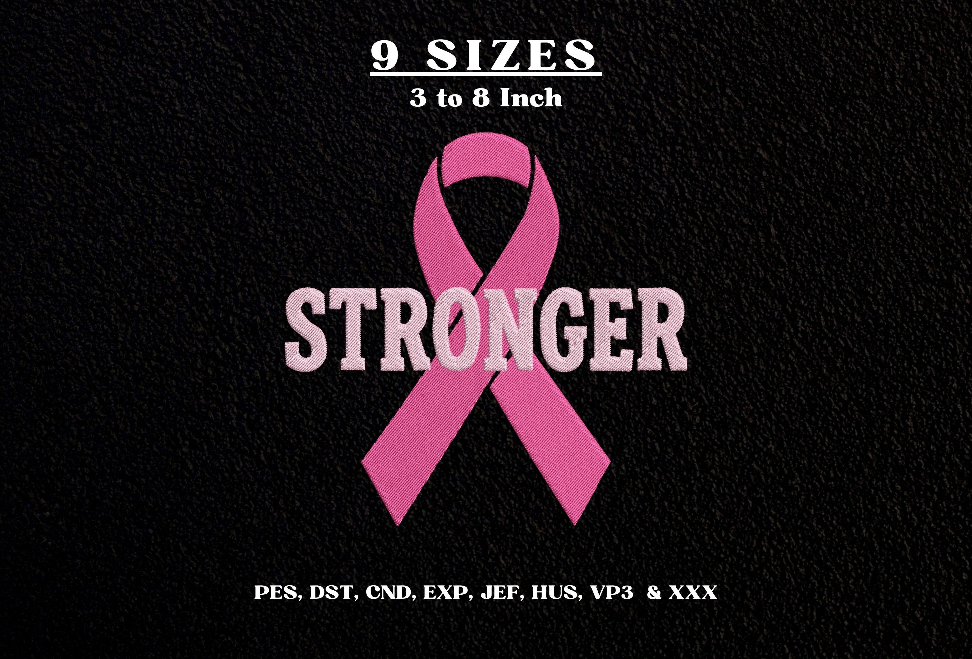 Stronger Breast Cancer Awareness Ribbon