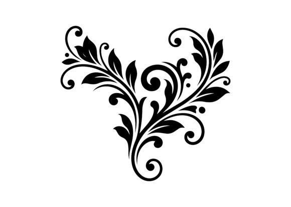 Victorian Ornate Element SVG Cut