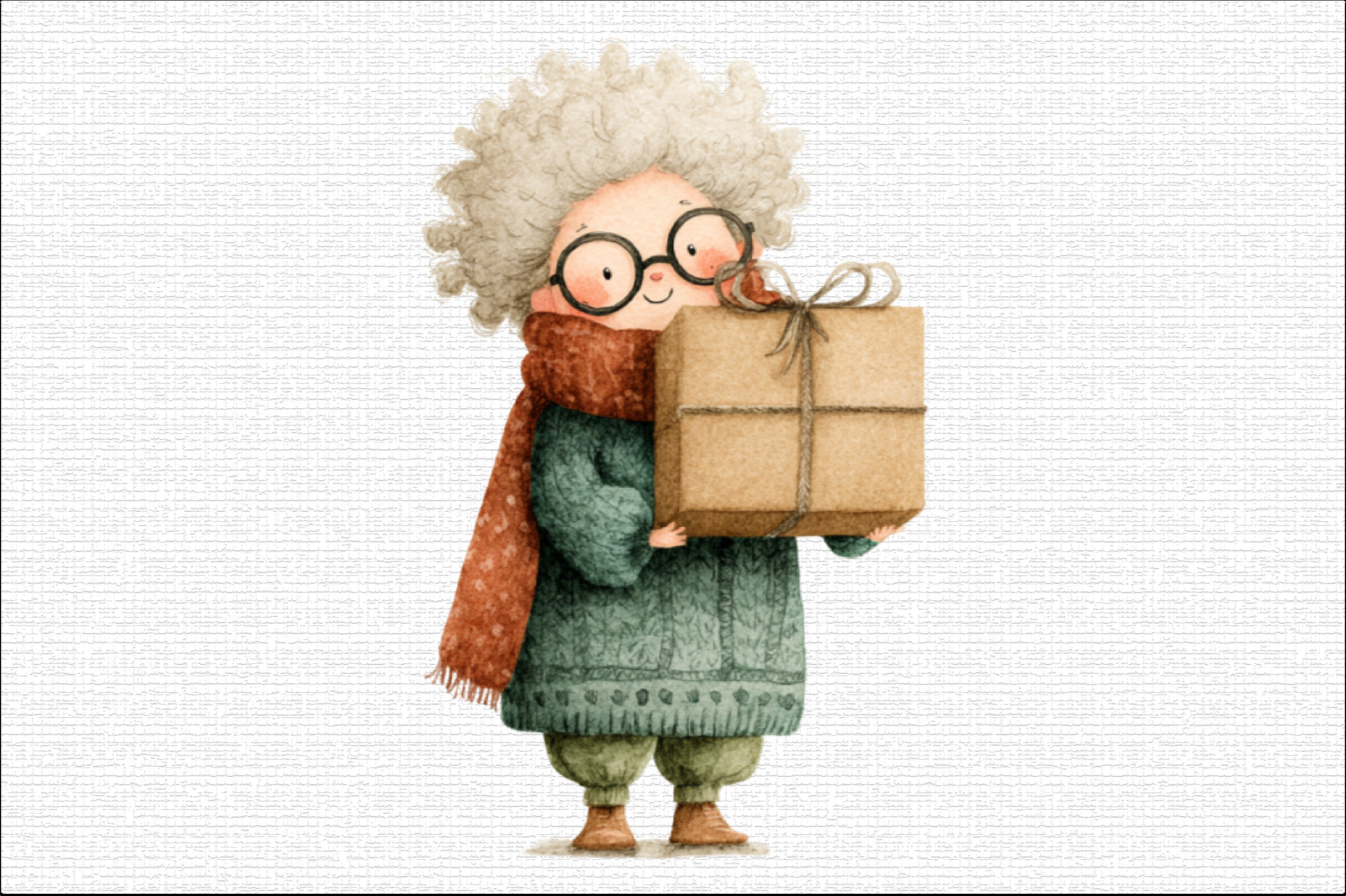 Whimsical Christmas Grandma Clipart Graphic by Sublimation Design ...