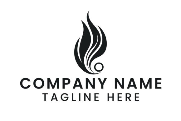 Abstract Flame Fire Logo Template
