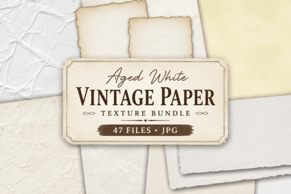 Aged White Vintage Paper Texture
