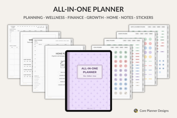 All-in-One Digital Planner (Undated)