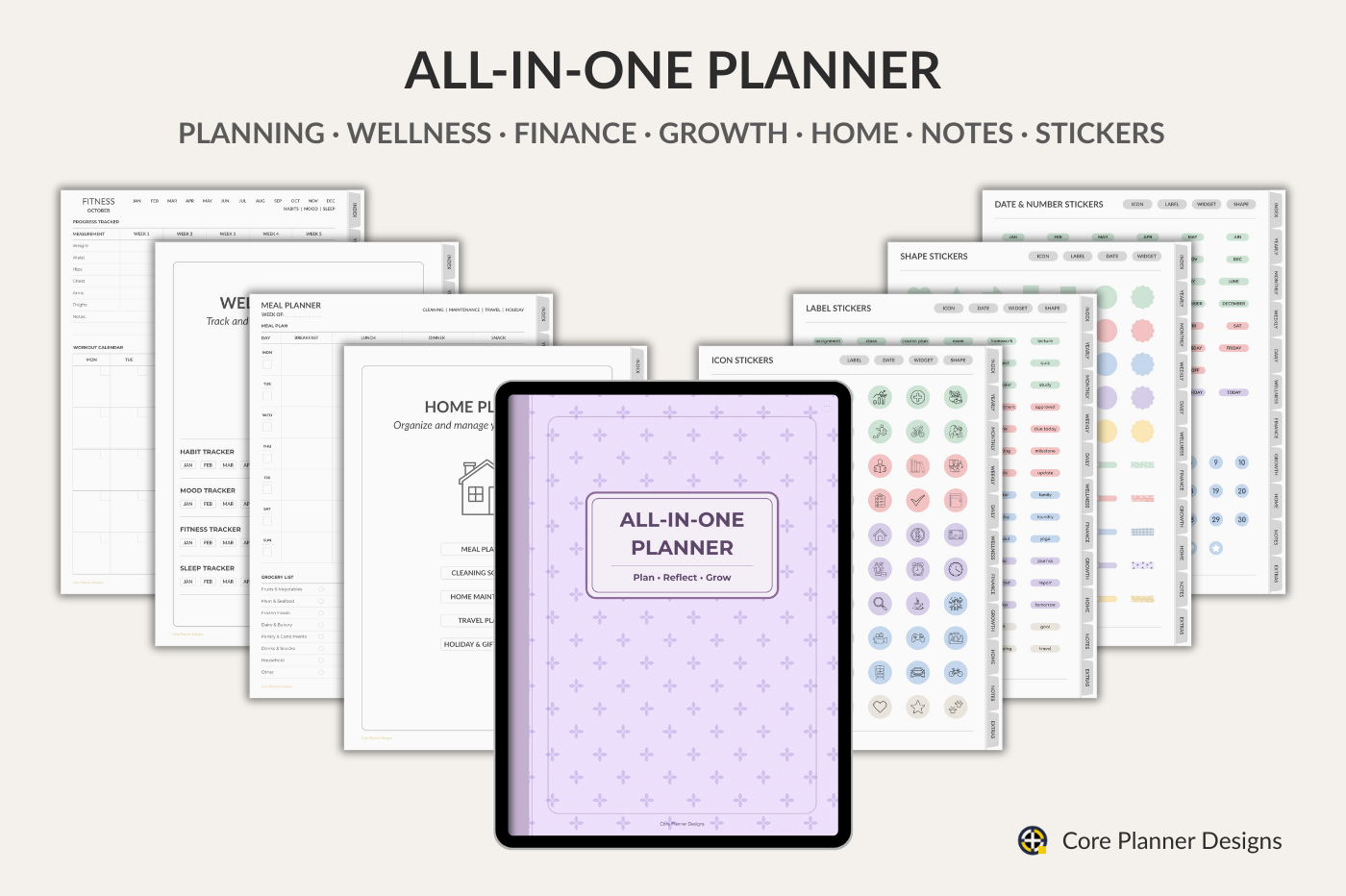 All-in-One Digital Planner (Undated)