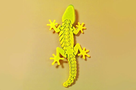 Articulated Gecko Lizard STL – Print-in-Place Flexible 3D Print - Image 4
