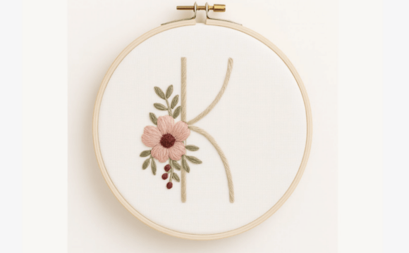 Berry Blossom Accent Embroidery Pattern