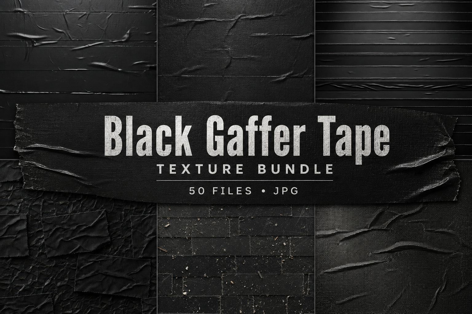 Black Gaffer Tape Texture