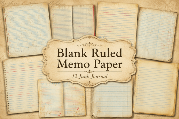 Blank Ruled Memo Paper