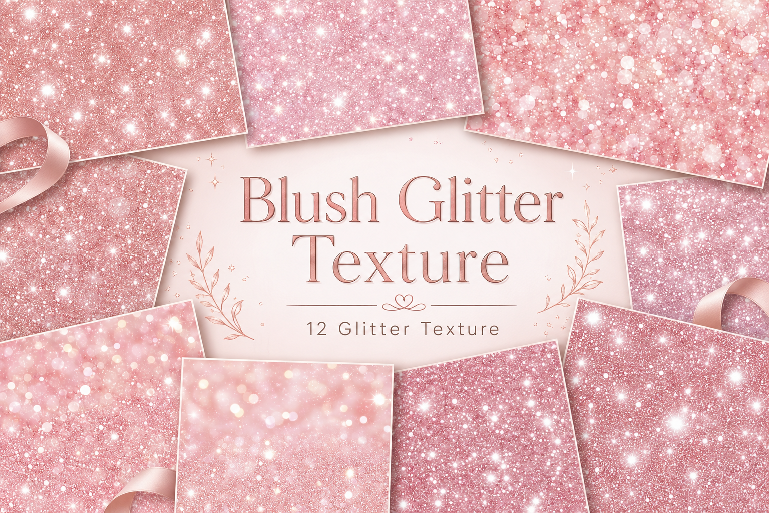 Blush Glitter Texture