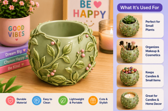 Botanical Vine Vase 3D Model