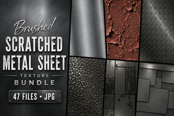Brushed Scratched Metal Sheet Texture