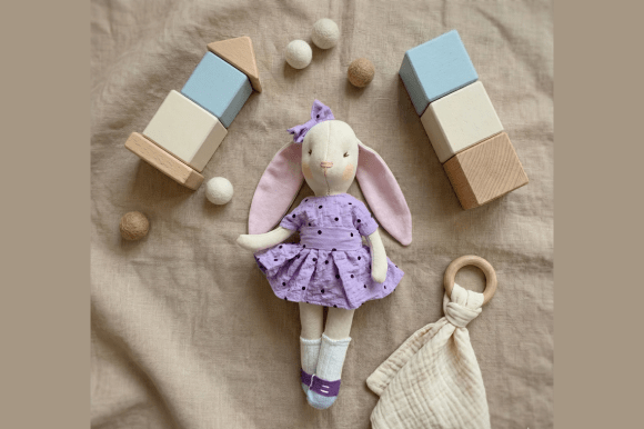 Bunny Doll Sewing Pattern with Clothes