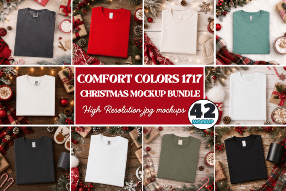 CC1717 Christmas Flat Lay Mockups Bundle