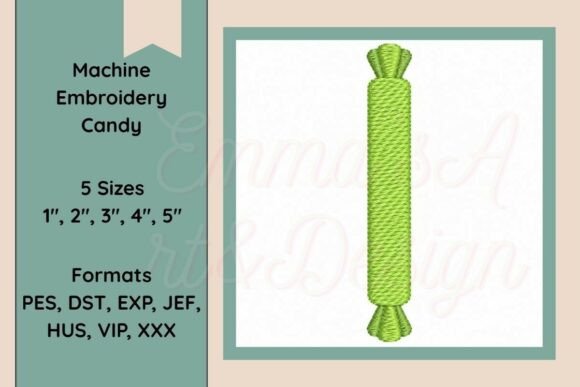 Candy Machine Embroidery Design