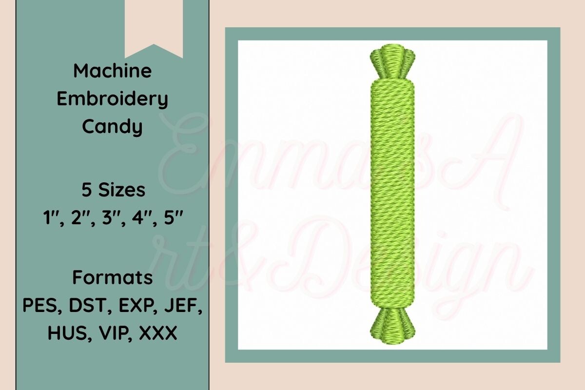 Candy Machine Embroidery Design