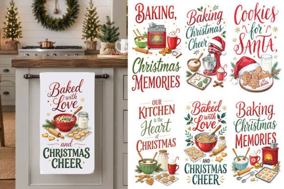 Christmas Baking PNG Bundle | Baking Chr