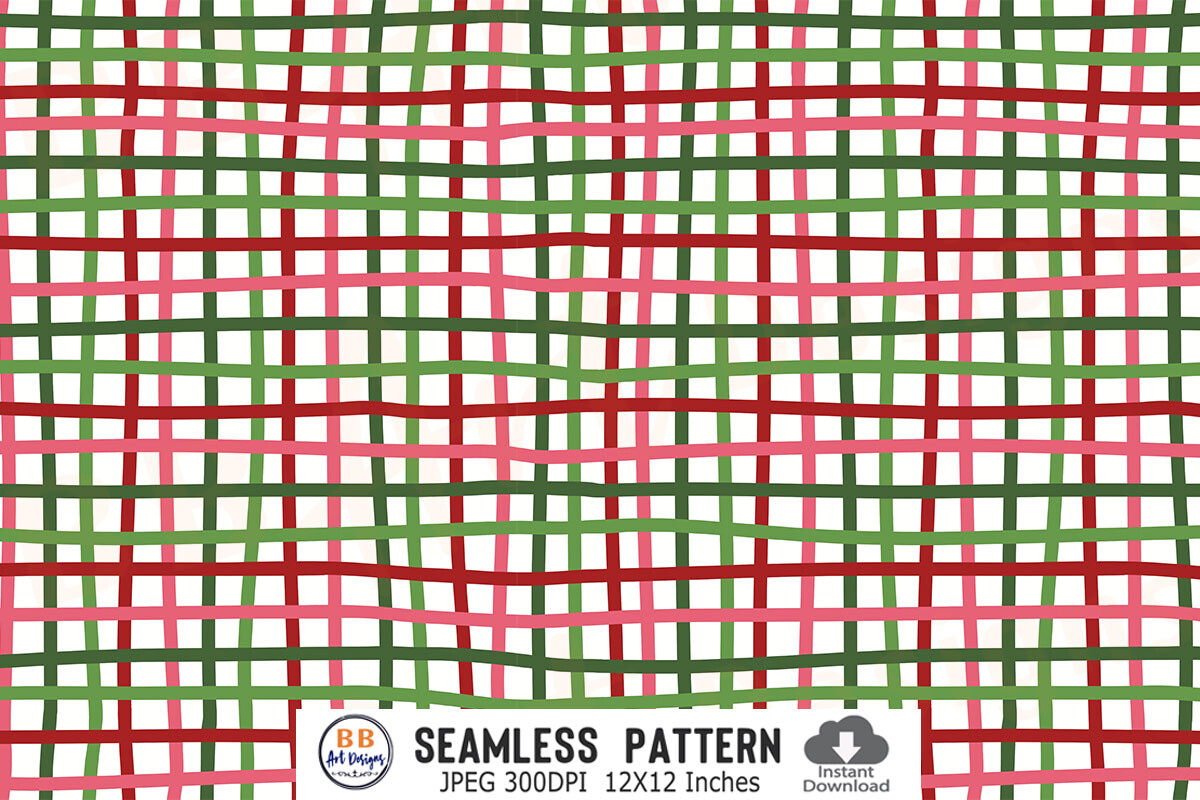 Christmas Pattern Wavy Gingham Plaid JPG