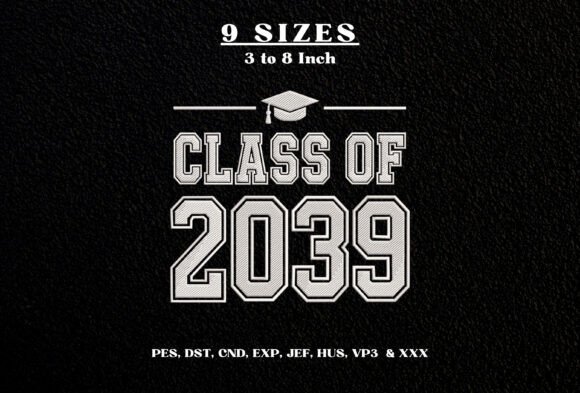 Class of 2027 Graduation Embroidery DST